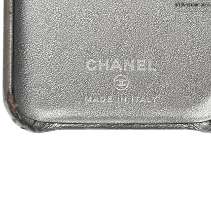 Chanel Goatskin Camellia iPhone X Case Grey 5 of 8