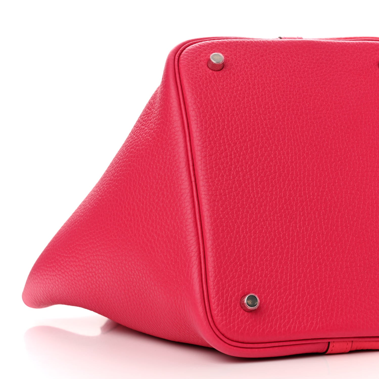 Hermes Taurillon Clemence Casaque Picotin Lock 22 MM Rose Extreme Rose Mexico Rouge De Coeur 9 of 11