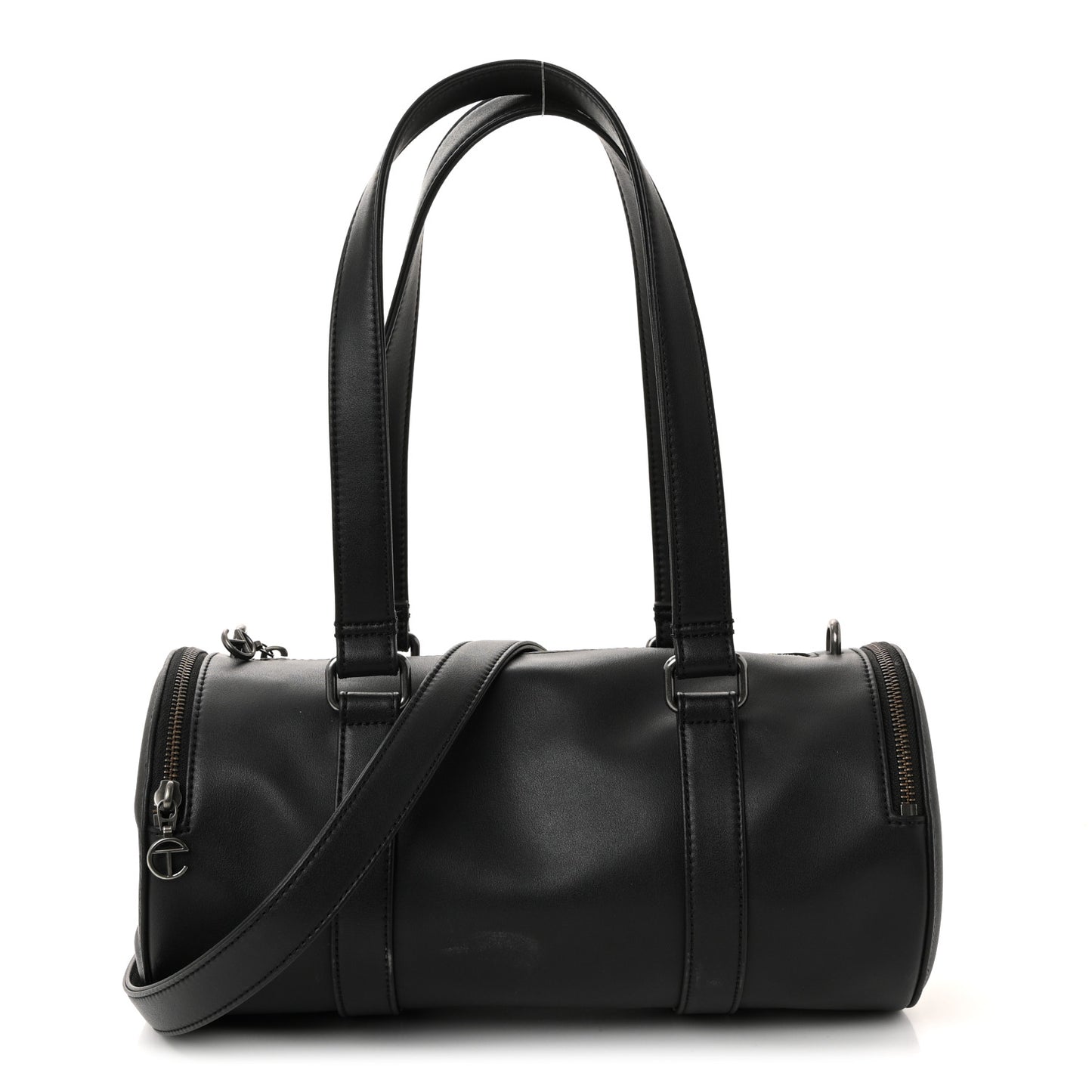 Vegan Leather Medium Duffle Black