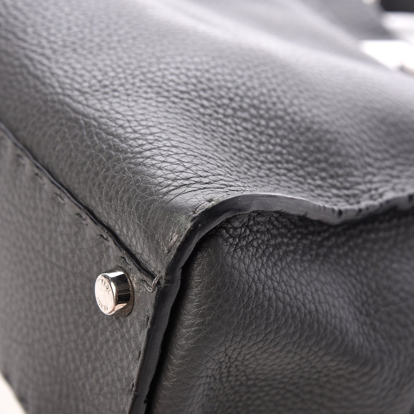 Cuoio Romano Selleria Bi-Color Medium Peekaboo Iconic Satchel Asfalto Latte