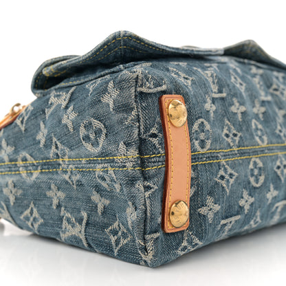 Louis Vuitton Monogram Denim Baggy PM Blue 8 of 9