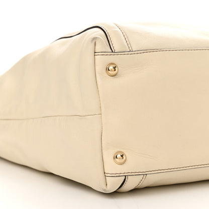 Gucci Calfskin Large Britt Shoulder Bag Ivory 9 of 15