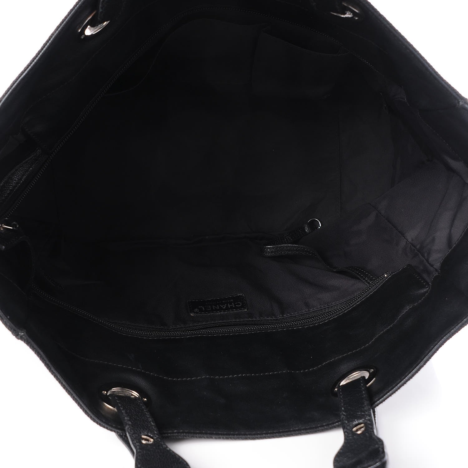 Chanel Coated Canvas Large Paris Biarritz Tote Black 5 of 9