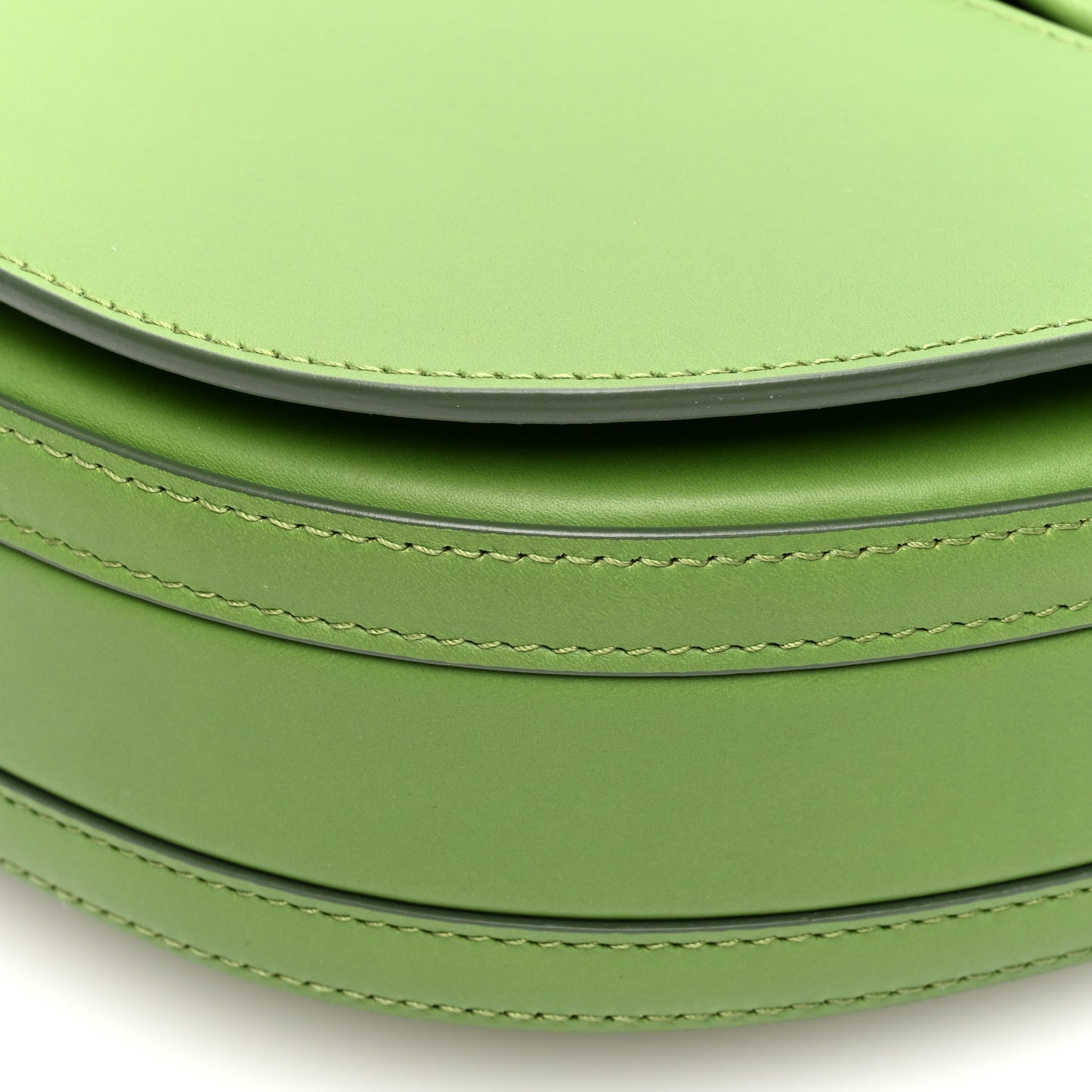 Calfskin Small Olympia Shoulder Bag Marsh Green