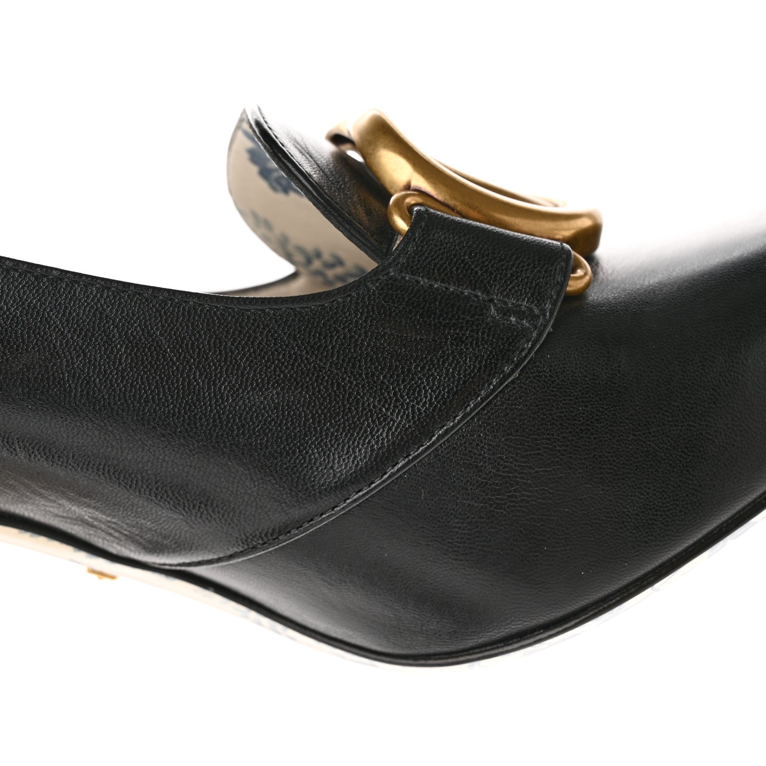Gucci Malaga Kid GG Victoire 95mm Loafer Pumps 40 Black 9 of 12