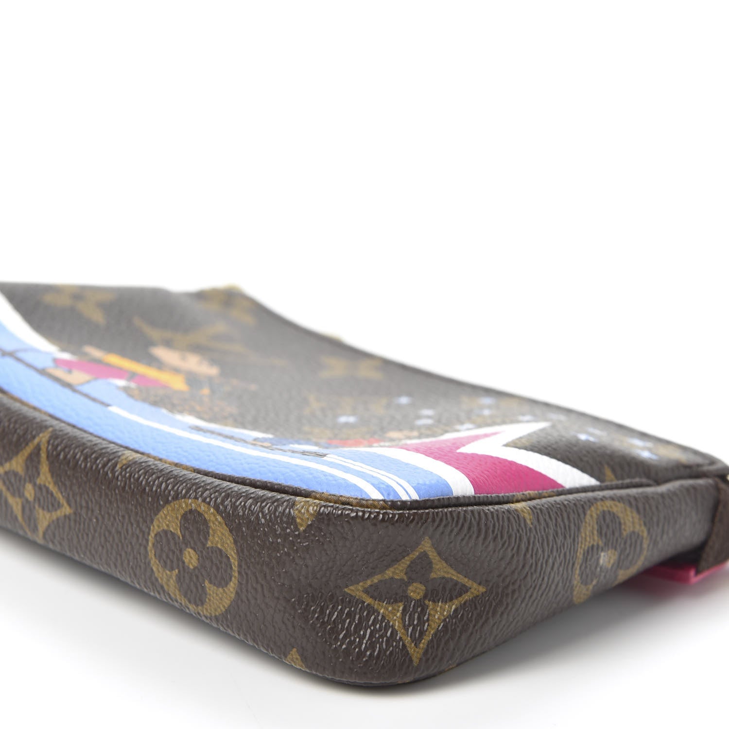 Louis Vuitton Monogram 2018 Christmas Animation Mini Bears Pochette Accessories 6 of 9