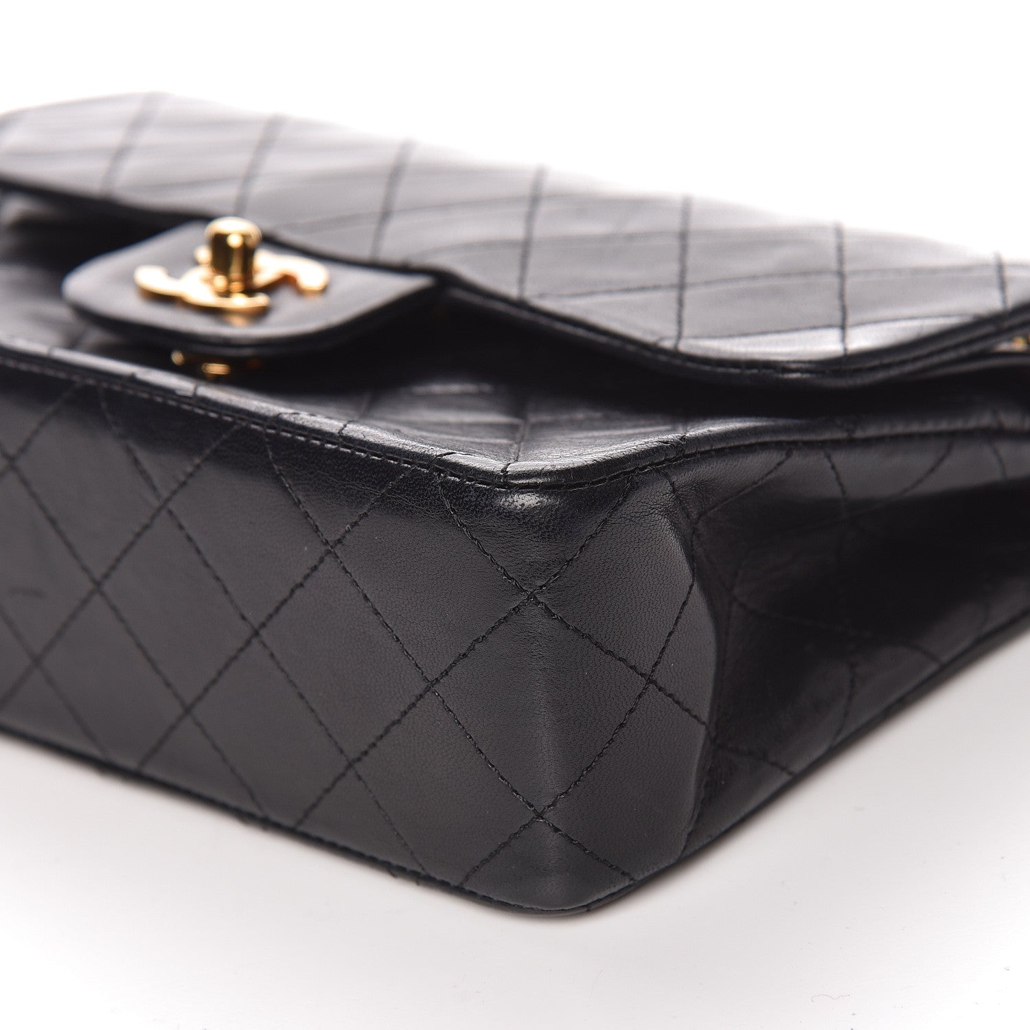Chanel Lambskin Quilted Small Double Flap Black 10 of 17