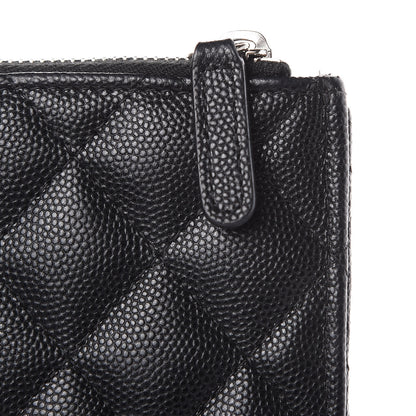 Chanel Caviar Quilted Classic Zip Pouch Black 10 of 11
