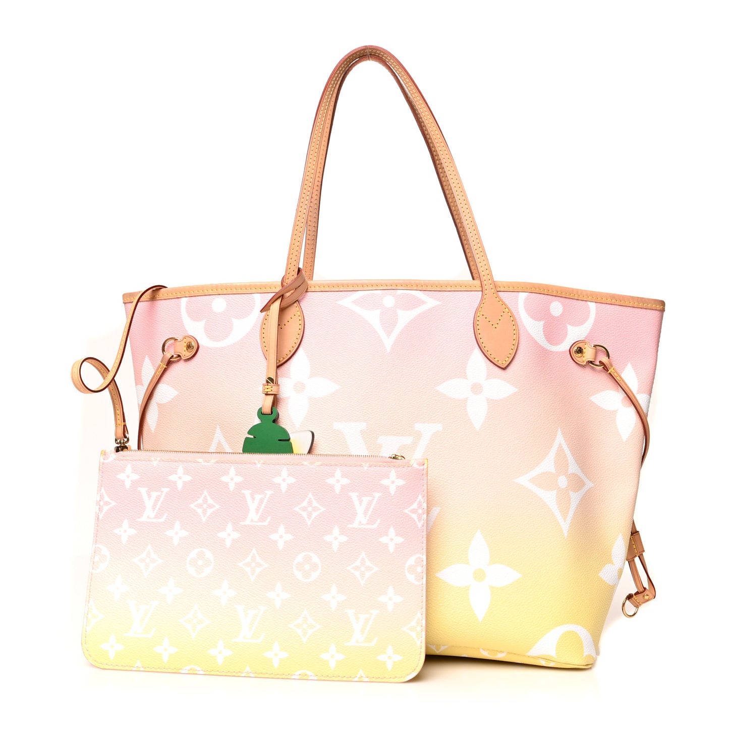 Monogram Giant By The Pool Neverfull MM Light Pink
