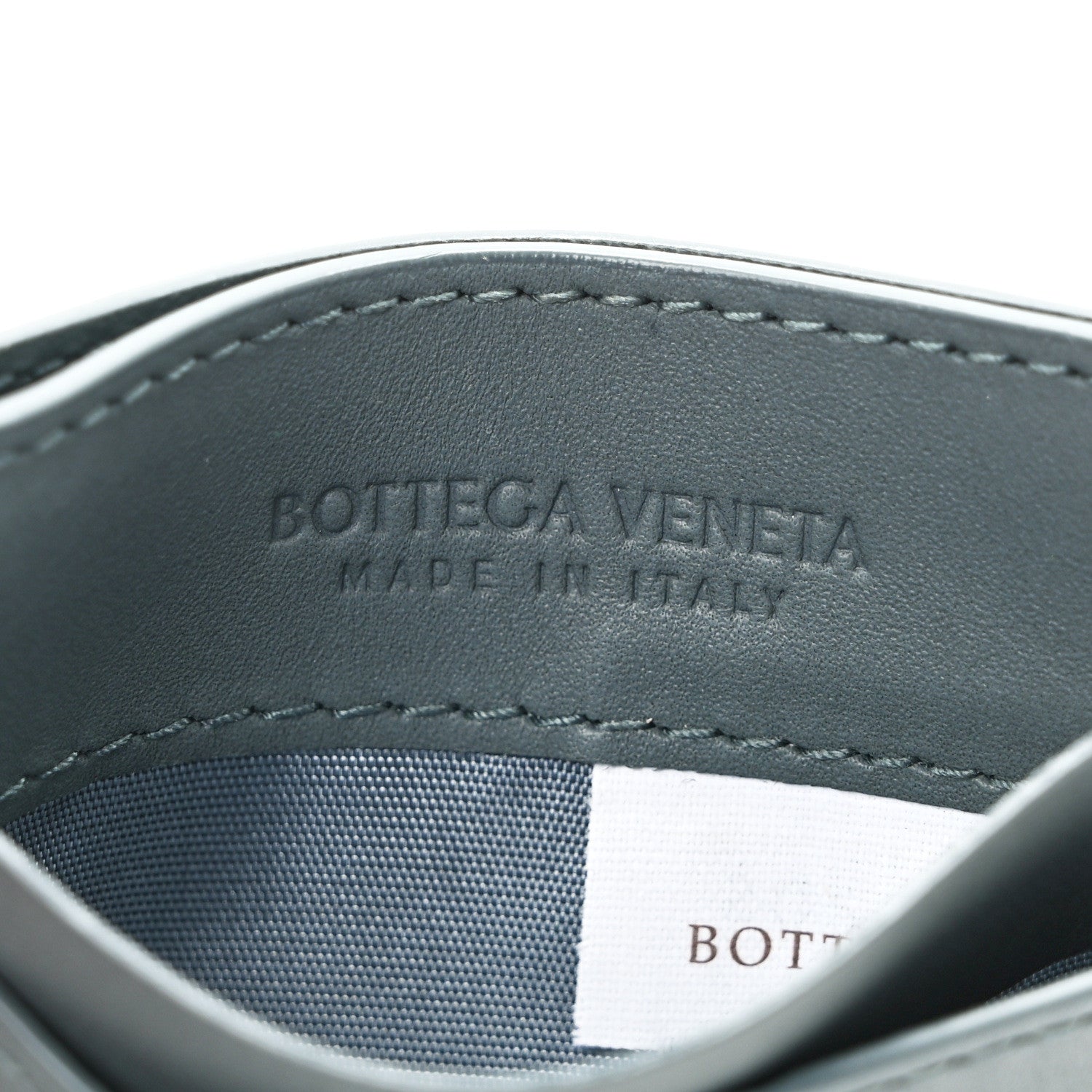 Bottega Veneta Calfskin Intrecciato Credit Card Case Aloe 6 of 8