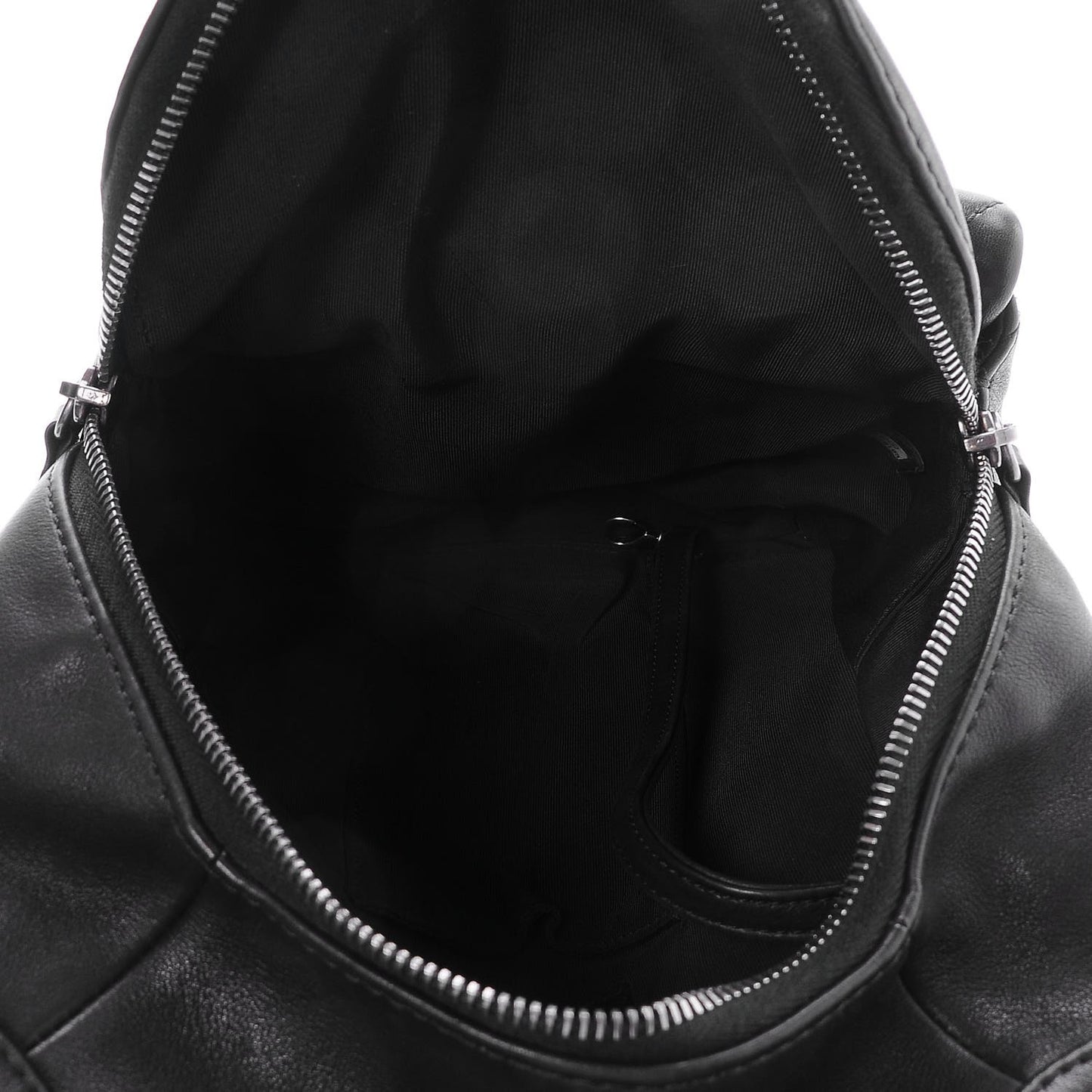 Lambskin Quilted Backpack Black