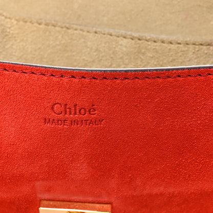Chloe Lambskin Suede Calfskin Mini Drew Shoulder Bag Red 6 of 10
