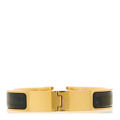 Hermes Enamel Narrow Clic Clac H Bracelet GM Black 3 of 4