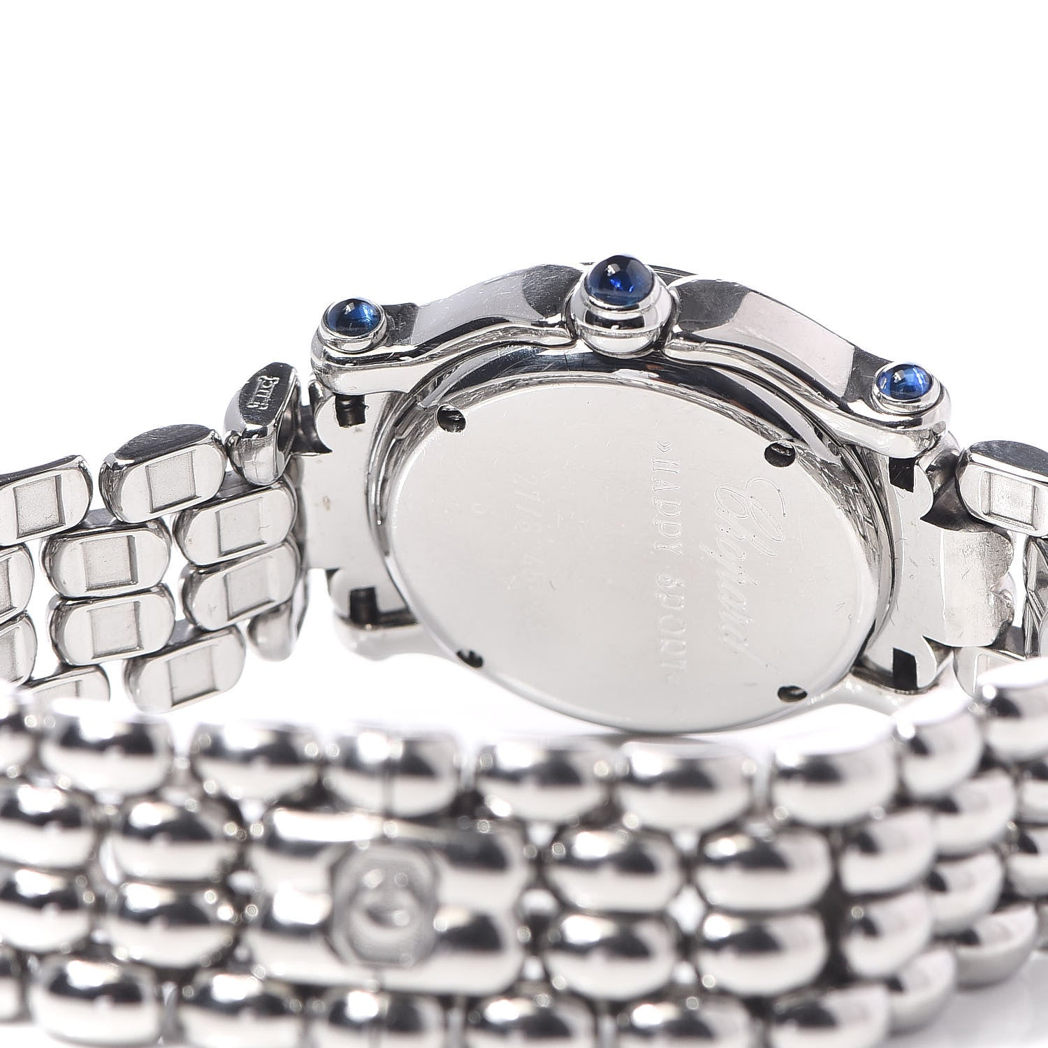 Chopard Stainless Steel 5 Diamond 26mm Happy Sport Quartz Watch Navy 5 of 6