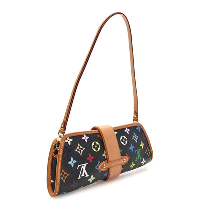 Louis Vuitton Monogram Multicolor Shirley Black 3 of 9