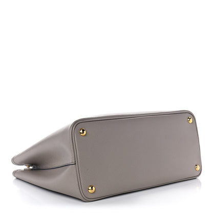 Prada Saffiano Cuir Medium Double Bag Pomice Bluette 5 of 21