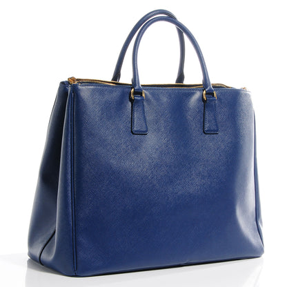 Prada Saffiano Lux Extra Large Galleria Double Zip Tote Bluette 3 of 9