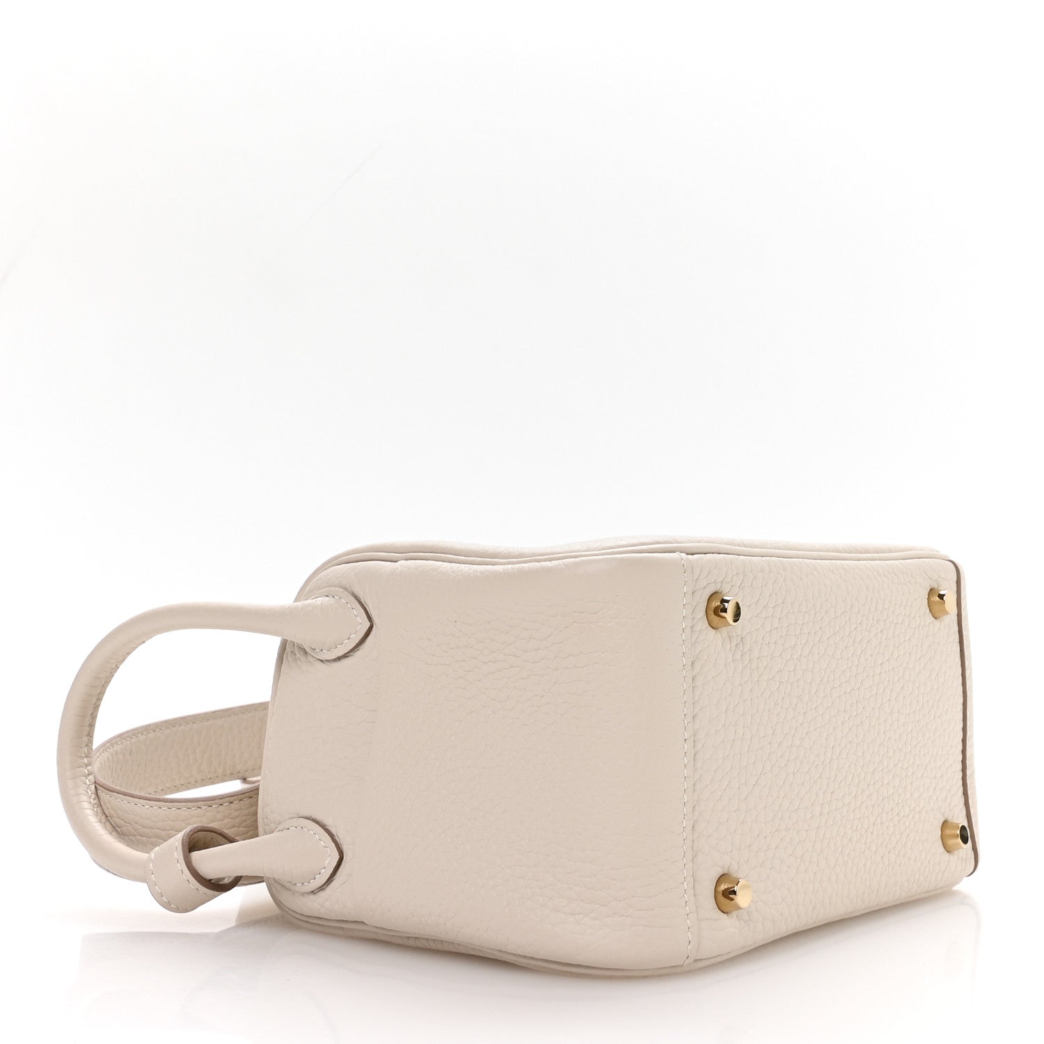 Hermes Taurillon Clemence Mini Lindy 20 Craie 4 of 11