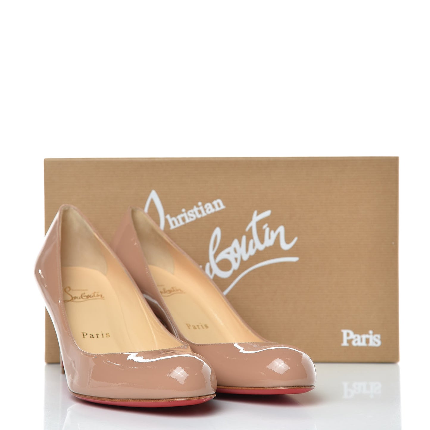 Patent Simple 70 Pumps 38.5 Nude