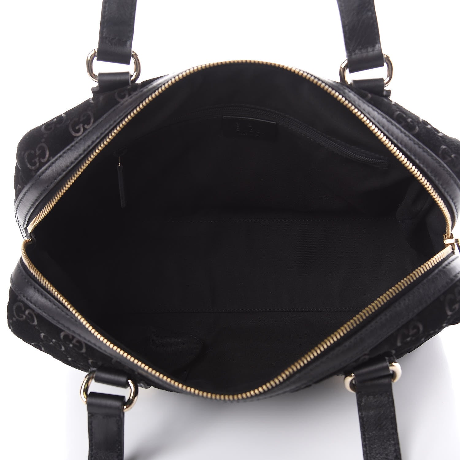 Gucci Guccissima Suede Charmy Boston Black 5 of 11