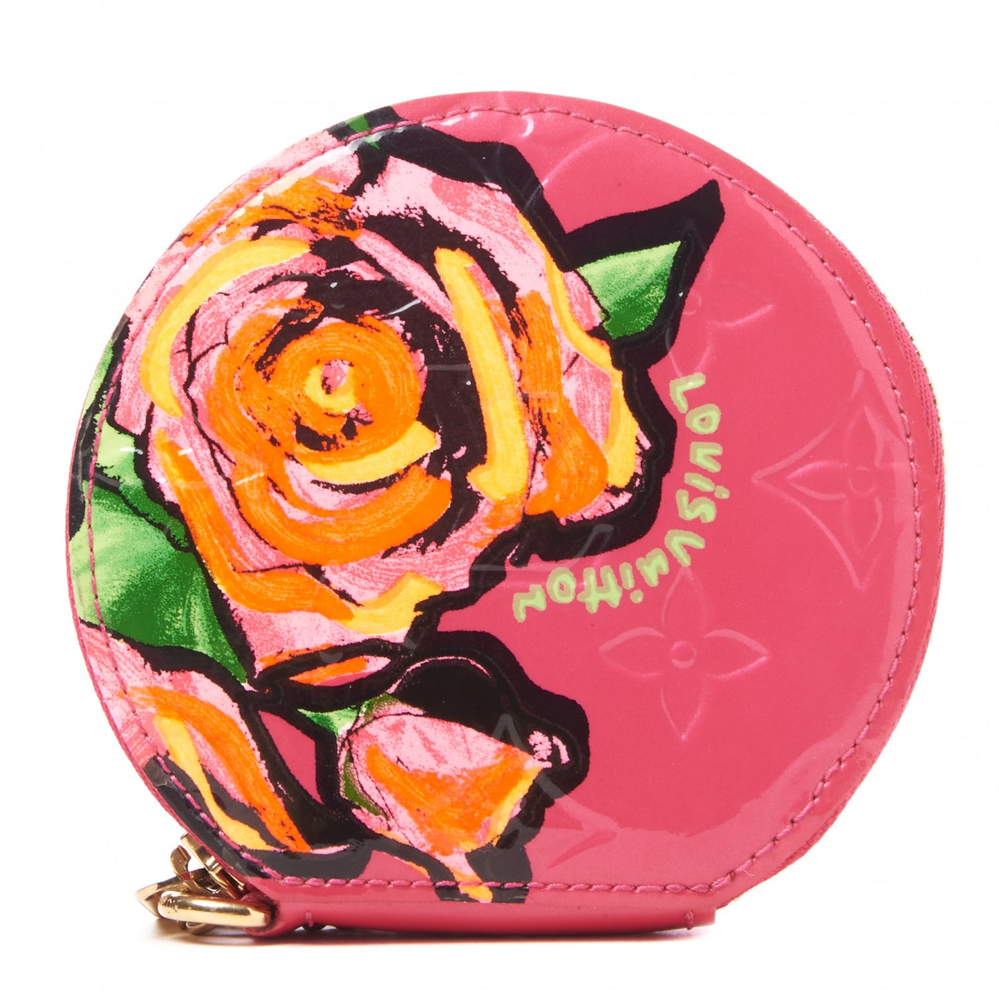 Vernis Roses Chapeau Coin Purse Rose Pop