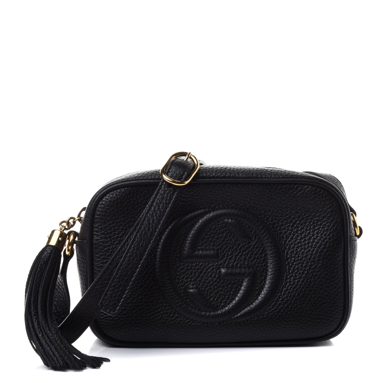 Gucci Pebbled Calfskin Mini Soho Disco Bag Black 1 of 4