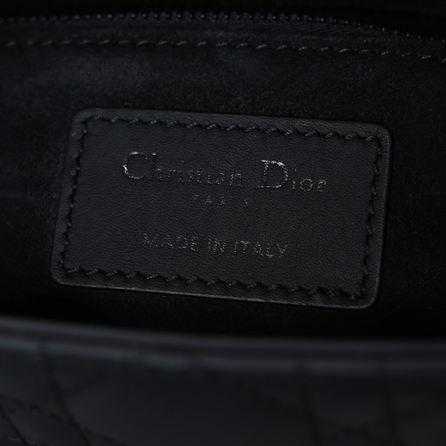Christian Dior Ultra Matte Calfskin Cannage Small My ABCDior Lady Dior Black 6 of 10
