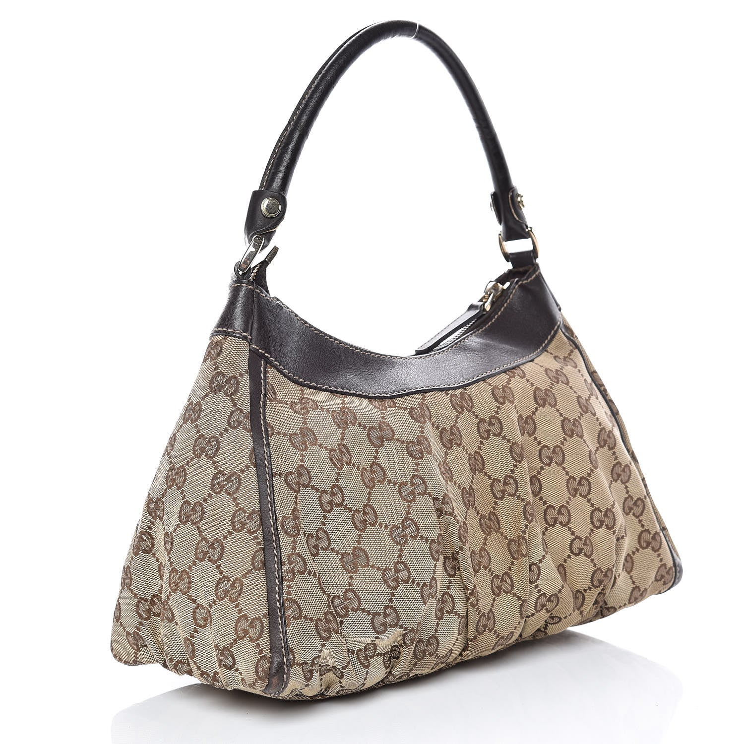 Gucci Monogram Small D Gold Hobo Brown 3 of 20