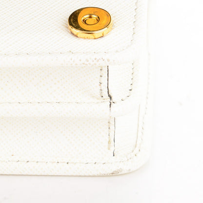 Prada Saffiano Lux Crossbody Bag Bianco 7 of 7