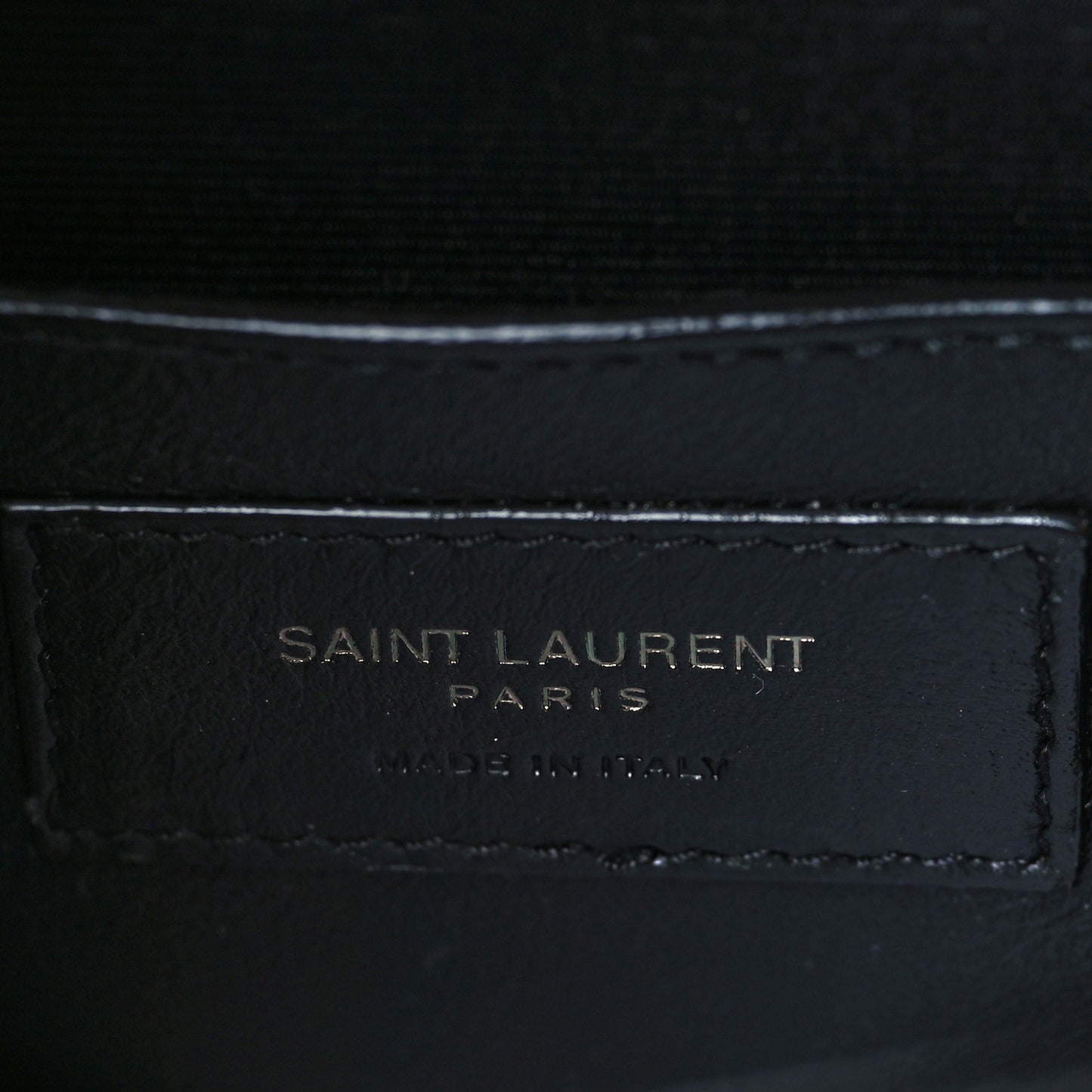 Grain De Poudre Textured Mixed Matelasse Triquilt Small Monogram Satchel Black