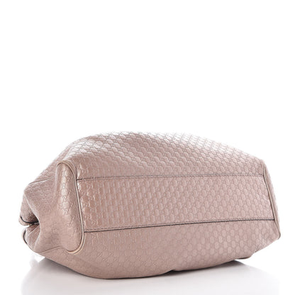 Gucci Metallic Microguccissima Medium Sukey Tote Dark Cipria 4 of 7