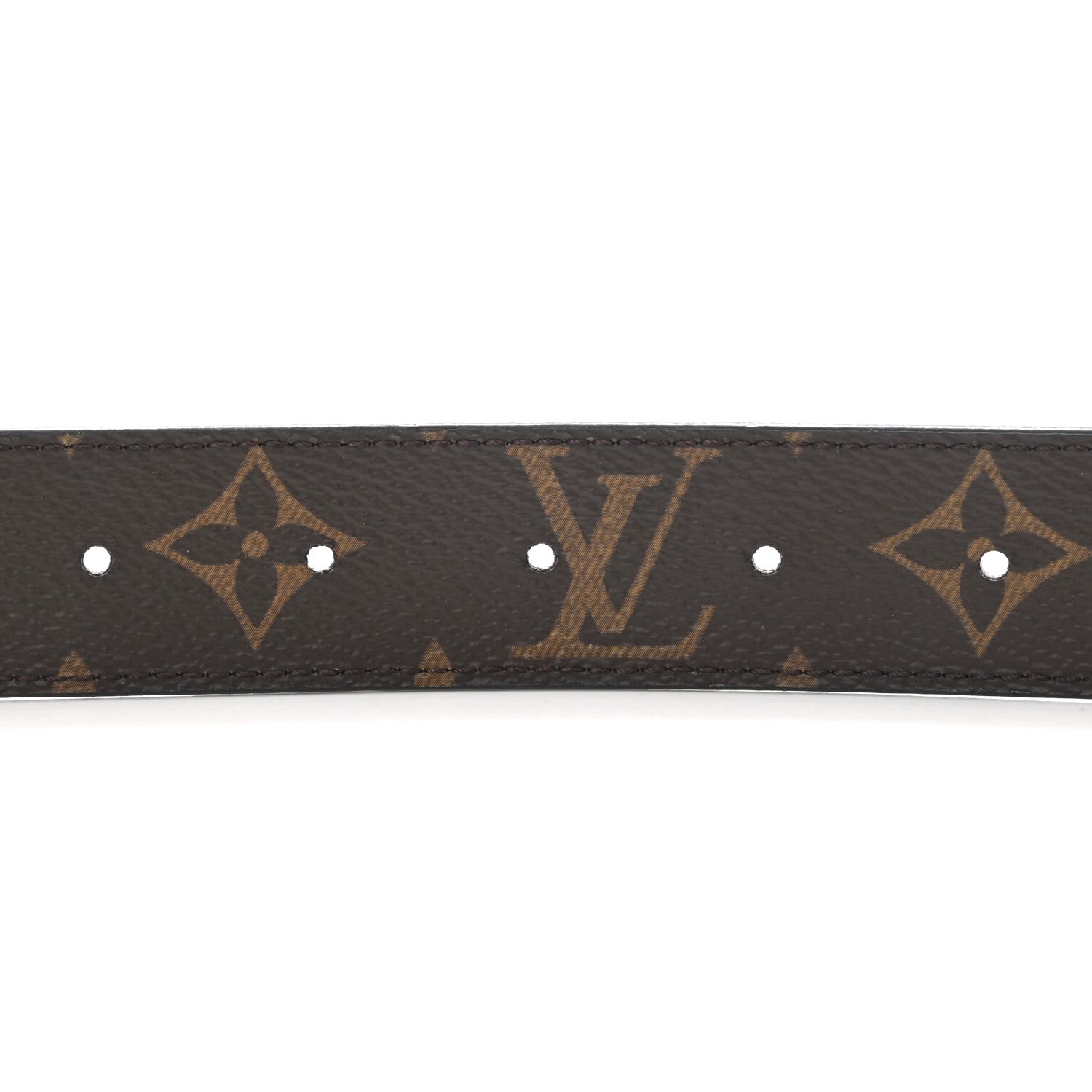 Louis Vuitton Calfskin Monogram 30mm LV Initiales Reversible Belt 90 36 Black 4 of 5