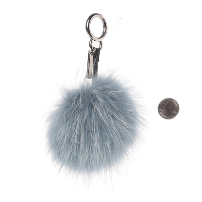 Fendi Fox Mink Rabbit Fur Vitello Flamingo Mini Monster Bag Bug Charm Lagoon Black Multicolor 2 of 3