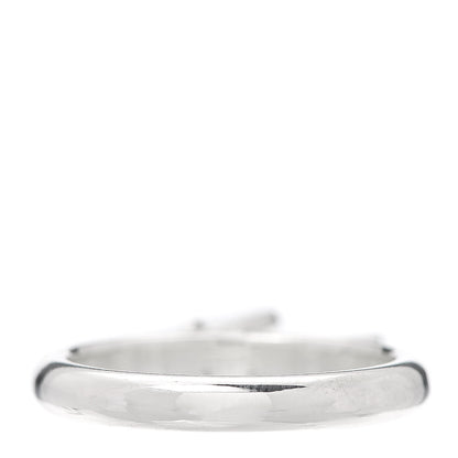 Tiffany Sterling Silver Enamel Return to Double Heart Ring Blue 54 6.75 3 of 5