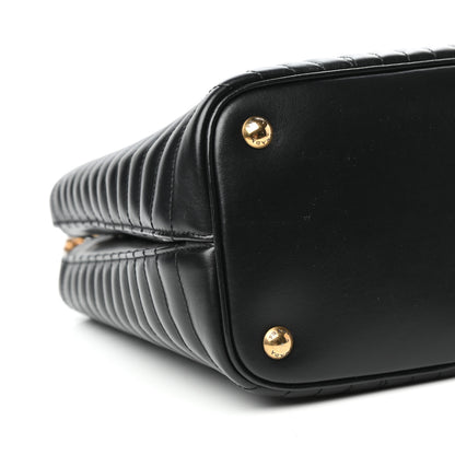 Prada Soft Calfskin Impunture Diagramme Medium Panier Black 7 of 8