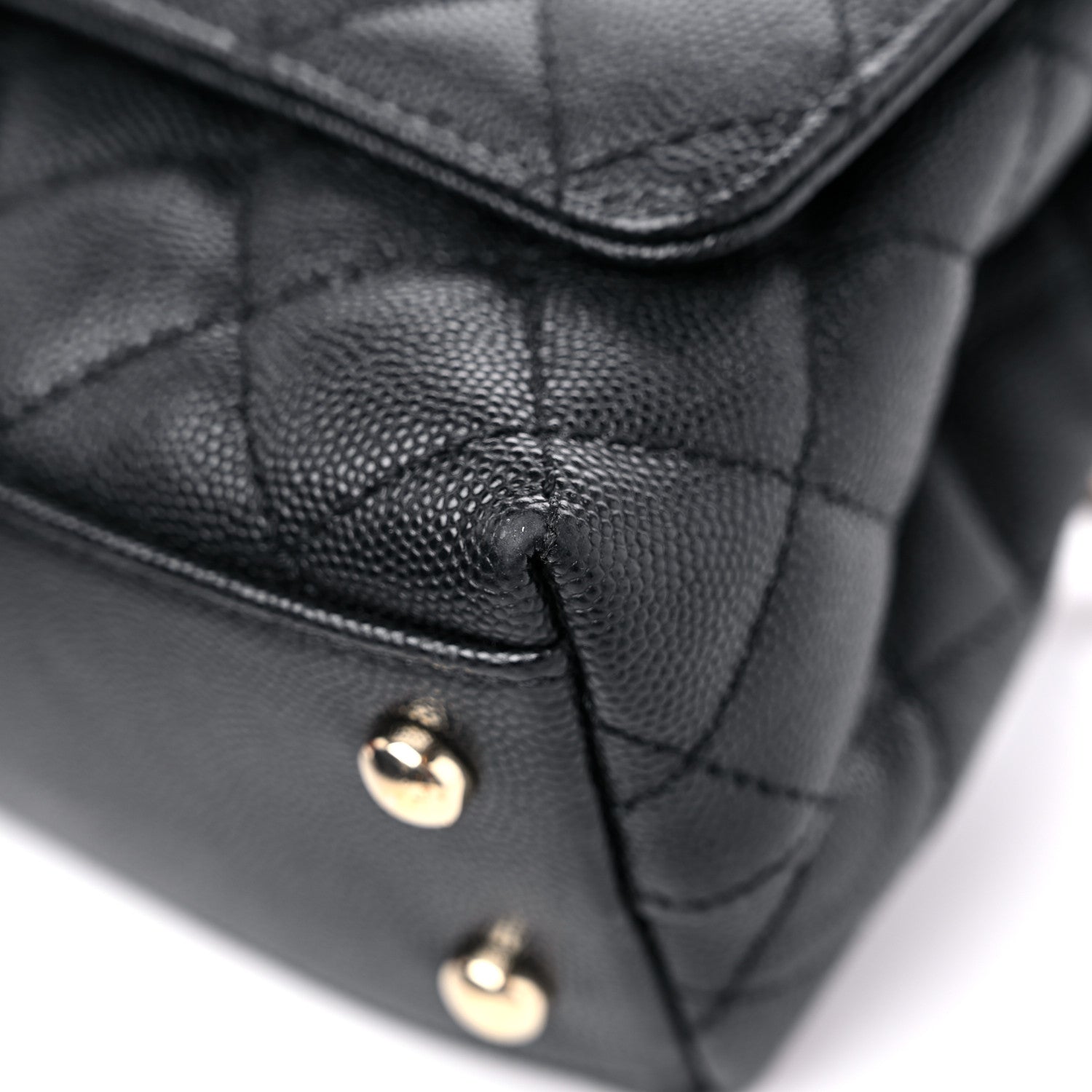 Chanel Caviar Quilted Extra Mini Coco Handle Flap Black 9 of 15