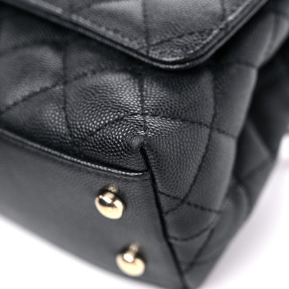 Chanel Caviar Quilted Extra Mini Coco Handle Flap Black 9 of 15