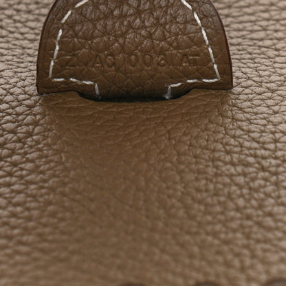 Hermes Taurillon Clemence Evelyne III PM Etoupe 7 of 12