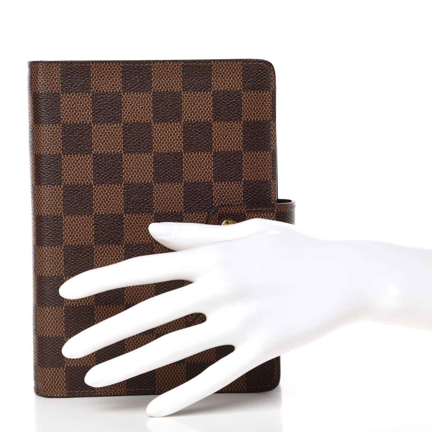 Damier Ebene Medium Ring Agenda Cover