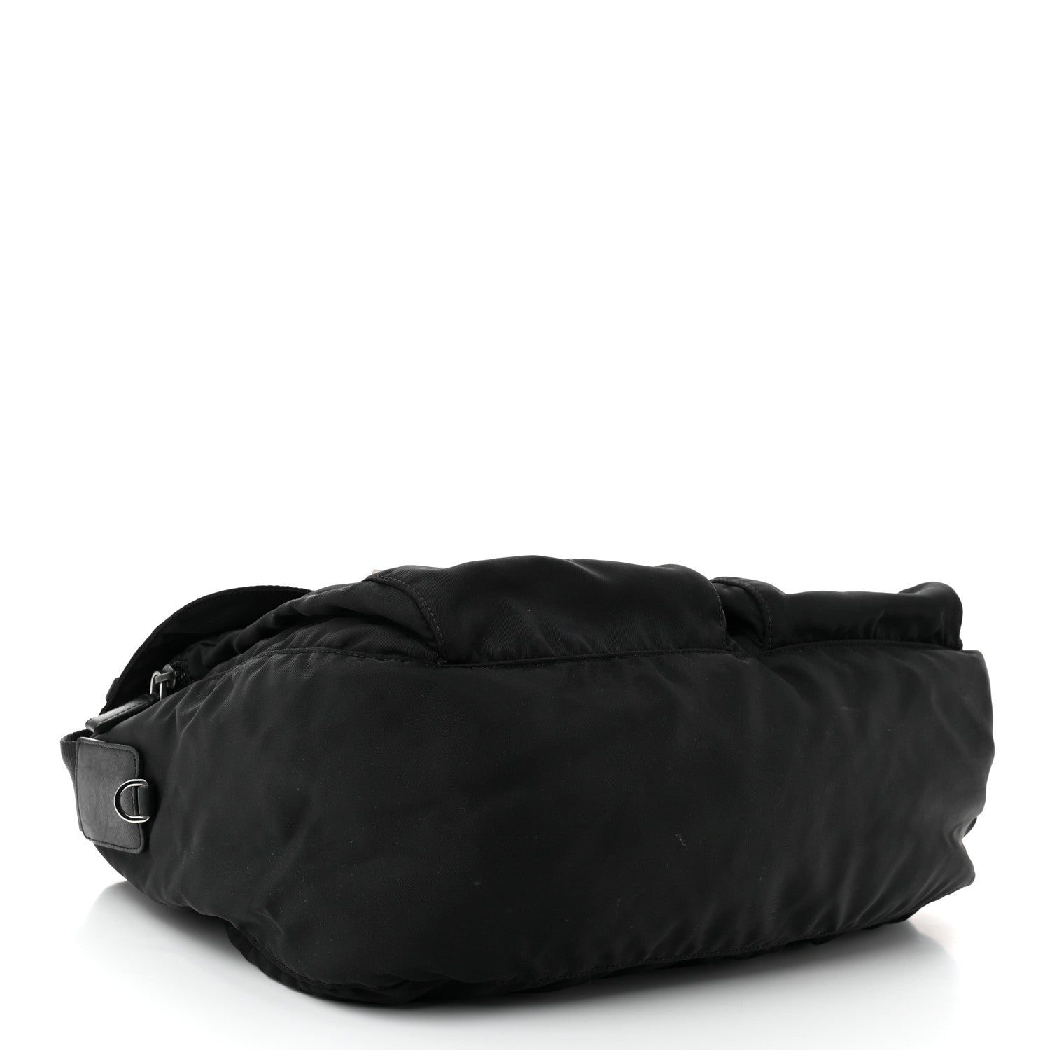 Prada Tessuto Nylon Saffiano Vela Messenger Bag Black 4 of 11