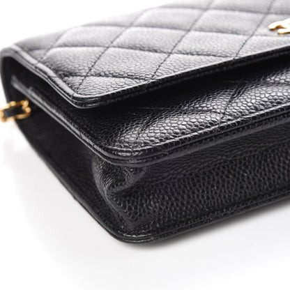 Chanel Caviar Quilted Wallet On Chain WOC Black 11 of 13