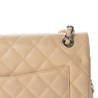 Chanel Caviar Quilted Jumbo Double Flap Beige Clair 14 of 14