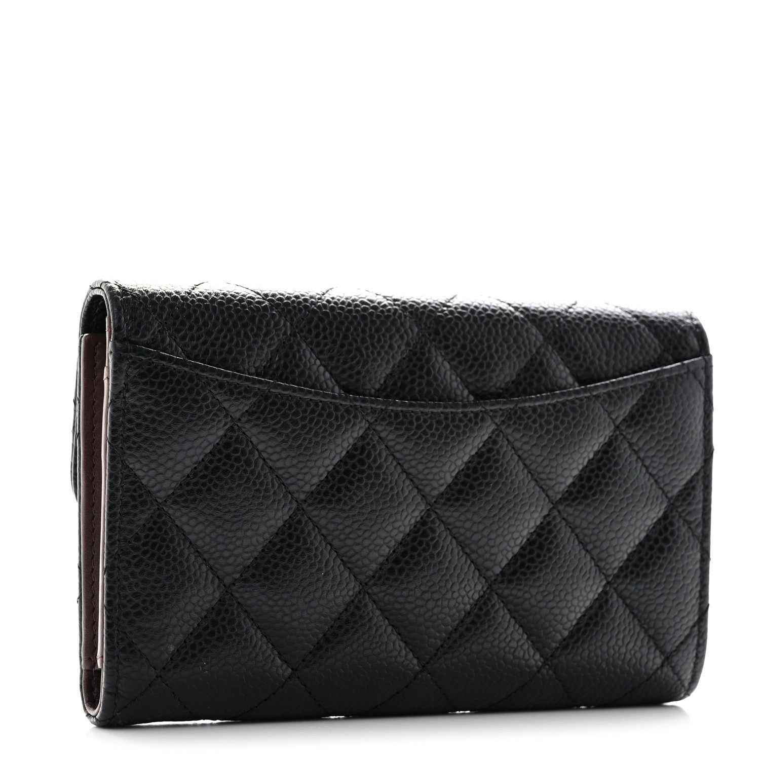 Chanel Caviar Quilted Medium Flap Wallet Black 3 of 8