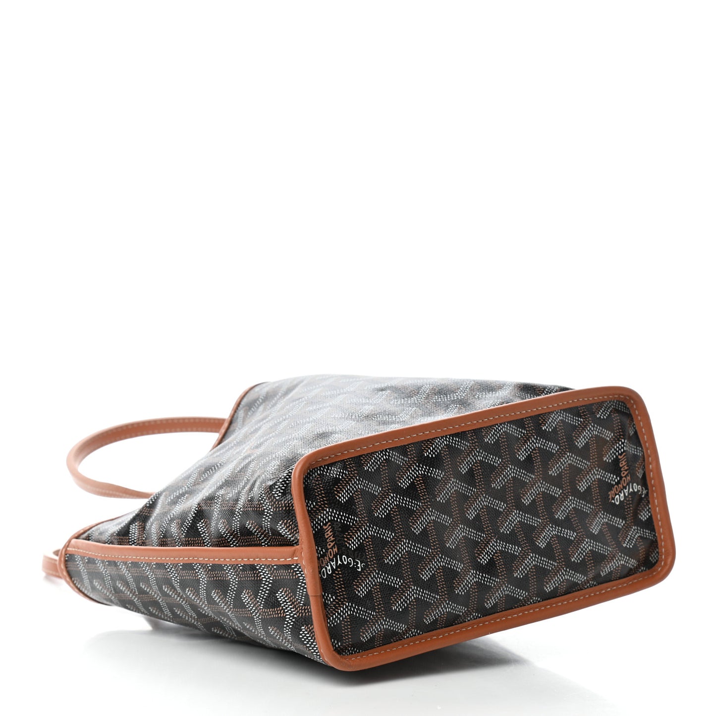 Goyardine Reversible Mini Anjou Black Gold