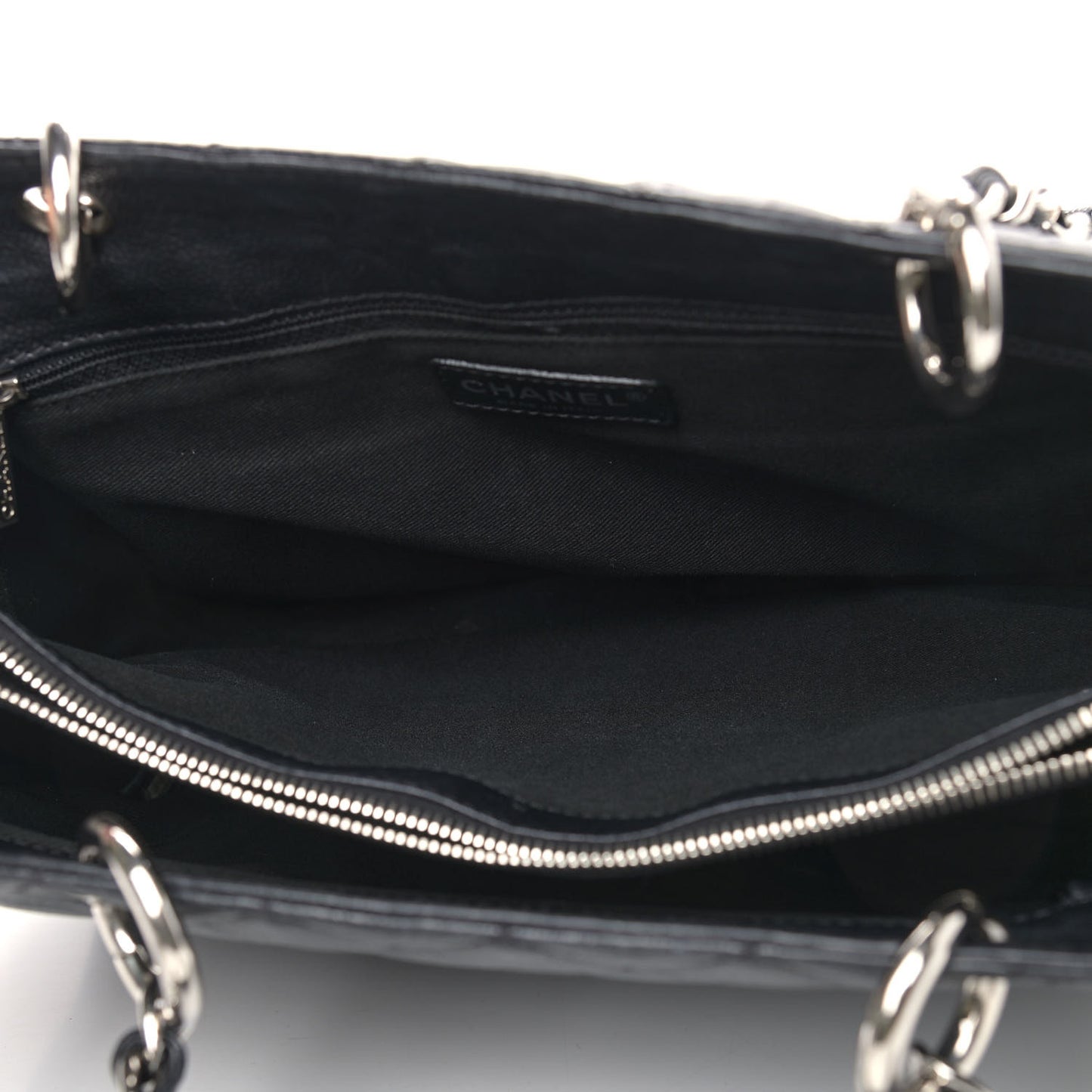Caviar Quilted Grand Shopping Tote GST Black