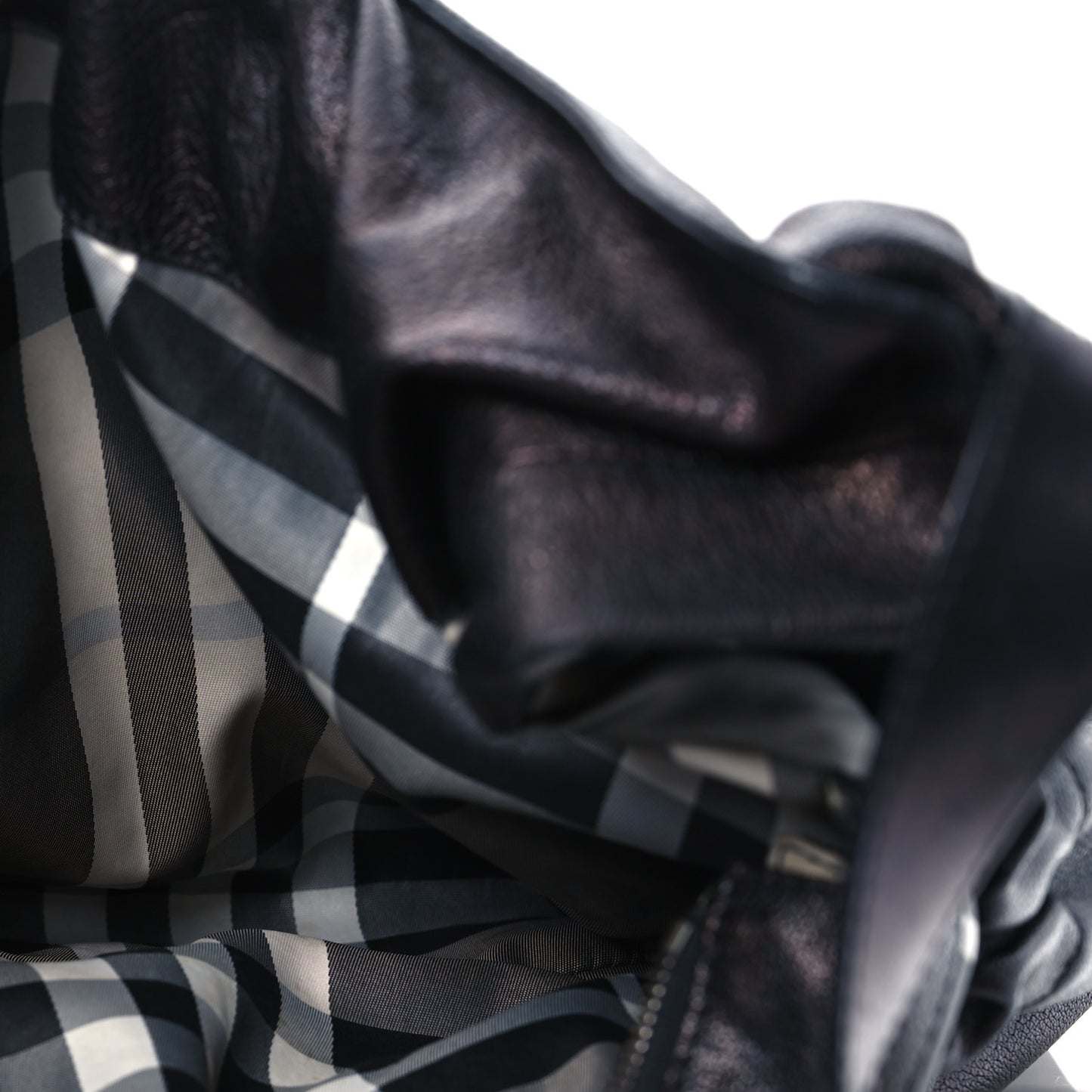 Calfskin Warrior Hobo Black