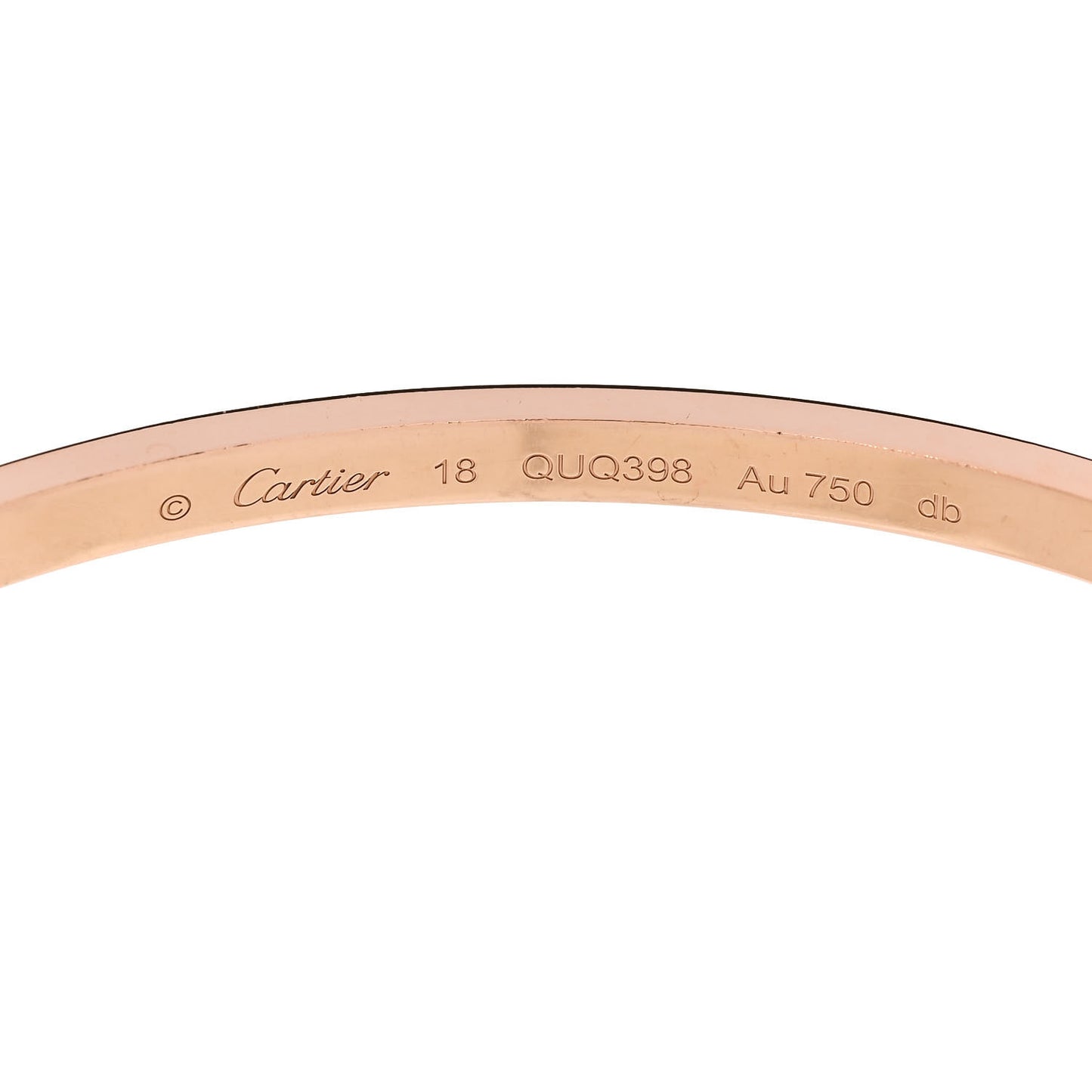18K Pink Gold Small LOVE Bracelet 18