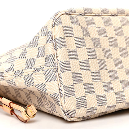 Louis Vuitton Damier Azur Neo Neverfull MM Rose Ballerine 10 of 11