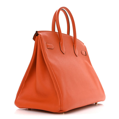 Hermes Epsom Birkin 35 Orange 2 of 9