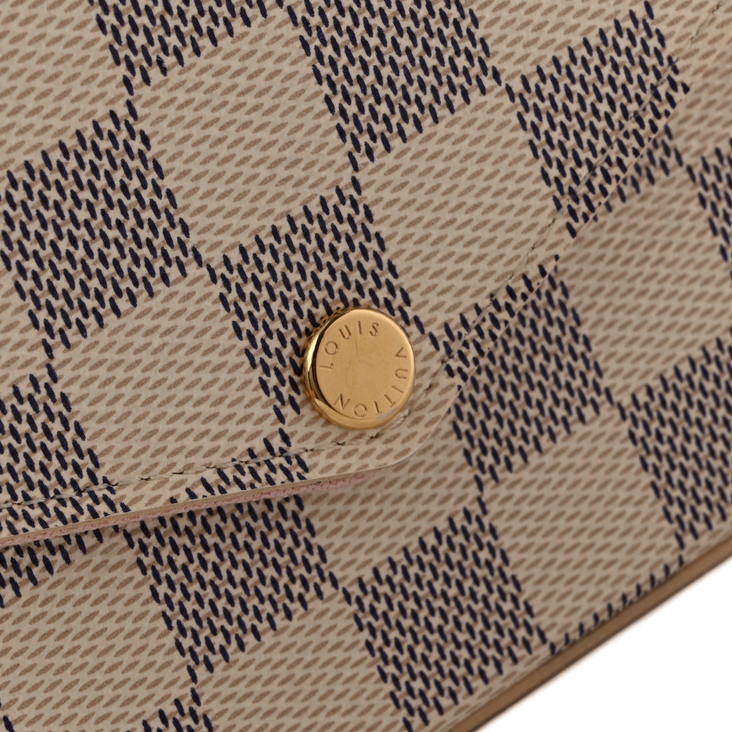 Louis Vuitton Damier Azur Pochette Felicie Chain Wallet Rose Ballerine 10 of 11